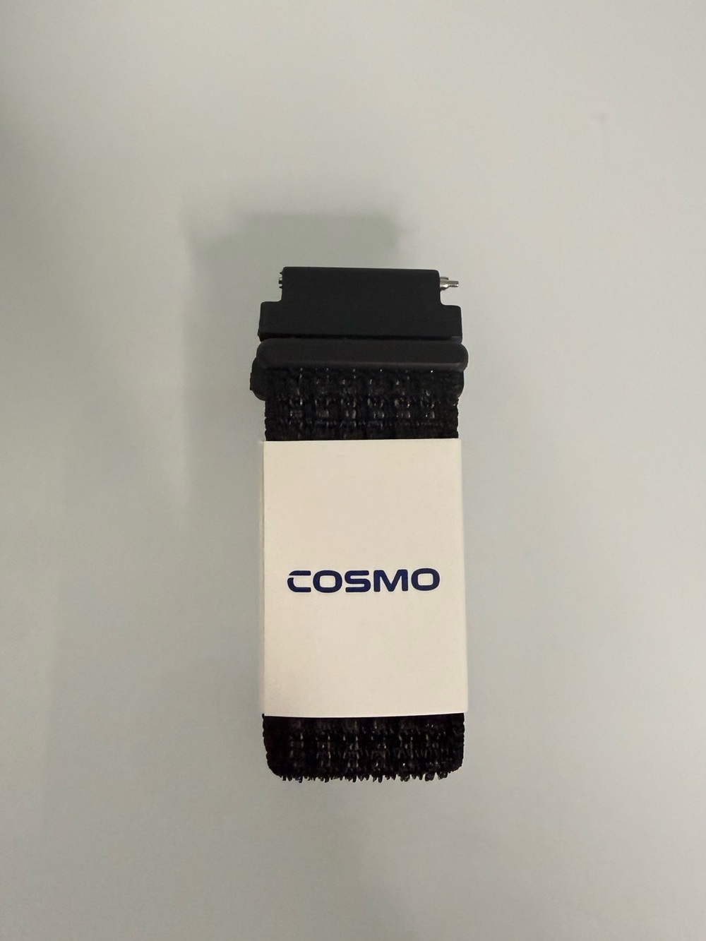 COSMO Black Nylon Strap with Velcro closure watch band.